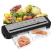 Vacuum Sealer Machine with Starter Kit, Dry & Moist Food Modes, Compact Design - Grey