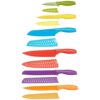 Color-Coded Kitchen Knife Set with Blade Guards, 12-Piece, Multicolor