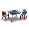 Delta Children Kids Table and Chair Set with Storage and 2 Chairs - Disney/Pixar Cars