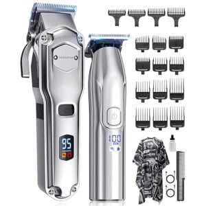 Jack & Rose Clippers and Trimmers Set, Cordless Hair Clippers for Men, Barber Clippers Set