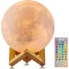 Moon Lamp with 128 Colors, Remote & Touch Control - 6 inch