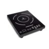 Hamilton Beach Portable Induction Cooktop with Fast Heating Mode, 1800 Watts, 10 Temperature Settings - Black