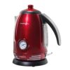 Nostalgia Retro Electric Tea and Water Kettle, 1.7 Liters, Red