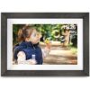 Frameo Digital Photo Frame,10.1 Inch WiFi Smart Digital Picture Frame with HD IPS Touch Screen,Auto-Rotate,Send Pictures from Anywhere via Frameo APP(Wood Effect)