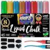 Chalk Markers - Metallic Colors (8 Pack, 5mm)