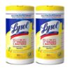 Lysol Disinfectant Wipes Lemon Lime Blossom 80 Count (Pack of 2)