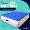 EnerPlex Double Height Air Mattress with Built-in Pump for Camping, Home & Travel
