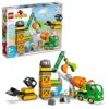 LEGO DUPLO Construction Site Building Set for Toddlers, Boys and Girls Ages 2+