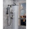 Veken High Pressure Rain Shower Head Combo with Extension Arm, 3 Water Spray Modes, Anti-Clog Nozzles
