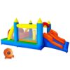 Inflatable Kids Obstacle Bounce House with Dual Racing Slides