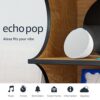 Amazon Echo Pop Alexa in Glacier White for All Rooms