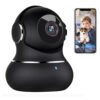 Litokam 2K Indoor Security Camera with 360° Coverage, Motion Detection, Night Vision, Pet and Baby Monitor-Compatible with Phone App
