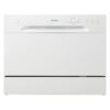 Danby DDW621WDB White Countertop Dishwasher with 6 Place Settings, 6 Wash Cycles, Silverware Basket, Energy Star-Rated