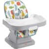 Fisher-Price SpaceSaver Baby to Toddler High Chair & Booster Seat with Washable Tray, Pearfection