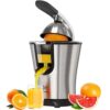 Eurolux Premium Electric Orange Juicer with Ultra-Powerful Motor, Soft Grip Handle, Auto Shutoff, and Dishwasher-Safe Parts