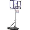 Adjustable Kids Basketball Hoop 4.82-8.53ft, Portable Outdoor and Indoor Hoop with Enlarged Base and PC Backboard for Backyard/Driveway