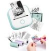 Memoking Print Pods Mini Printer - Sticker Printer T02 Portable Thermal Printer Inkless Sticker Maker Machine Pocket Bluetooth Printers Phone Printer for Study Graphics, Anatomical Diagrams, Photos