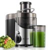 Juilist 3" Wide Mouth Juicer Machine, 800W Max Power, 3-Speed Setting, Easy to Clean, for Vegetables and Fruits