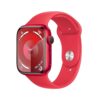 Apple Watch Series 9 [GPS 45mm] Smartwatch with (Product) RED Aluminum Case and Sport Band M/L