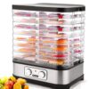 Coocheer 8-Tray Food Dehydrator Machine with Adjustable Temperature Controls, 400 Watts, BPA Free