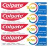 Colgate Total Whitening Toothpaste Gel, 10 Benefits, Mint Flavor, 4 Pack, 5.1 Oz Tubes