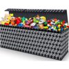 Large Collapsible Toy Box with Lid and Handles for Boys - Sturdy Storage Bins for Kids, Suitable for Nursery, Playroom, Closet - 40.6"x14"x16.5"