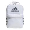 Adidas Santiago Insulated Lunch Bag (6.5L), Twill White/Grey, One Size with Clip Lock Handle