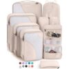 OlarHike 8-Piece Packing Cube Set for Travel, Suitcase Organizer in 4 Sizes with Toiletry Bag, Ideal Cruise Ship Gifts for Women