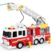 JOYIN Extra Large 33-inch Ladder Fire Truck Toy for Kids 3+ - Lights, Sirens, Hose, Pump