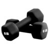 Portzon Weights Dumbbells 10 Colors Options Compatible with Set of 2 Neoprene Dumbbells Set,1-15 LB, Anti-Slip, Anti-roll, Hex Shape for Shoulder,Neck, and Hand Training for Seniors