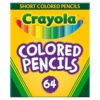 Crayola Mini Colored Pencils (Colors may vary), Coloring Supplies for Kids, 64 Count, Gift