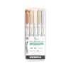 Zebra Pen Mildliner Double-Ended Highlighter Set, Broad and Fine Point Tips, No Bleed Bible Assorted Neutral Vintage Ink Colors, Model Number: 78605, 5-Count, Pack of 1