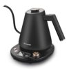 Elite Gourmet EKT3001 1L Digital #304 Stainless Steel Interior 1200W Kettle Pre-Programmed Temperatures, Keep Warm, Cordless