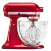 KitchenAid 5-Qt. Artisan Design Series with Glass Bowl in Candy Apple Red