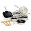 Goodful Ceramic Nonstick Pots and Pans Set, Premium Ceramic Coating, 12-Piece