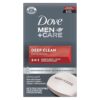 Dove Men+Care Body and Face Bar Soap, Deep Clean, Moisturizing, 3.75 Ounce (Pack of 6)