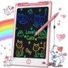 Hockvill 8.8 Inch LCD Writing Tablet for Kids, Drawing Pad Toy for 3-8 Year Olds, Pink Doodle Board - Ideal for Travel, Christmas, and Birthday Gifts
