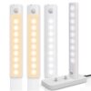 Under Cabinet Lighting with Charging Station,Rechargeable Battery Operated Motion Sensor Light Indoor,Under Cabinet Lights,Closet Lights for Kitchen (3pack)