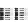 Amazon Basics Low-Odor Chisel Tip Dry Erase Whiteboard Markers for Office and Home Writing, Black, 12-Pack