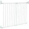 Regalo 2-in-1 Extra Wide Stairway and Hallway Walk ThroughBaby Safety Gate, Hardware Mounting, White 24"x40.5"x28.5"(Pack of 1)