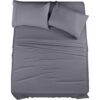 Utopia Bedding Queen Bed Sheets Set - 4 Piece Bedding - Brushed Microfiber - Shrinkage and Fade Resistant - Easy Care (Queen, Grey)