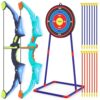 2 Pack Bow and Arrow Set for Kids, Light Up Archery Set with 14 Suction Cup Arrows, Archery Targets Outdoor Games for Kids