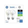 GE Basic LED Light Bulbs, 75 Watt, Daylight, A19 (2 Pack)