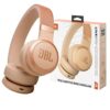 JBL Live 670NC - Wireless On-Ear Headphones with Adaptive Noise Cancelling with Smart Ambient, Up to 65H Battery Life with Speed Charge, Lightweight, Comfortable and Foldable Design (Sandstone)