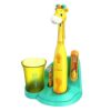 Brusheez Kids’ Electric Toothbrush Set - Safe & Effective for Ages 3+ - Parent Tested & Approved with Gentle Bristles, 2 Brush Heads, Rinse Cup, 2-Minute Timer, & Storage Base (Jovie The Giraffe)