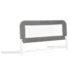 Dream On Me Lightweight Mesh Security Adjustable Bed Rail for Toddler, Breathable Mesh Fabric, Suitable for All Types of Beds, Reinforced Anchor System Bed Guard Rail, Grey