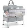 Baby Changing Table, Versatile Folding Changing Table, Waterproof Diaper Changing Station, Adjustable Height with 2 Drawers,Baby Changing Station, Mobile Nursery for Infant and Newborn