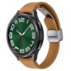 SAMSUNG Galaxy Watch 6 Bespoke Edition 47mm Exclusive Bluetooth Smartwatch, Health, Fitness, Sleep, HR Tracker, Improved Battery, Sapphire Crystal Glass, US Version, Black D-Buckle Band, Hybrid Camel