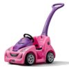 Step2 Push Around Buggy GT Kids Push Car, Ride On Toy, Stroller Substitute, Includes Seat Belt & Horn, Made of Durable Plastic, Max Weight 50 lbs., For Toddlers 1.5-3 Years Old, Pink