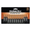Duracell Coppertop AA Batteries with Power Boost Ingredients, 20 Count Pack Double A Battery with Long-lasting Power, Alkaline AA Battery for Household and Office Devices